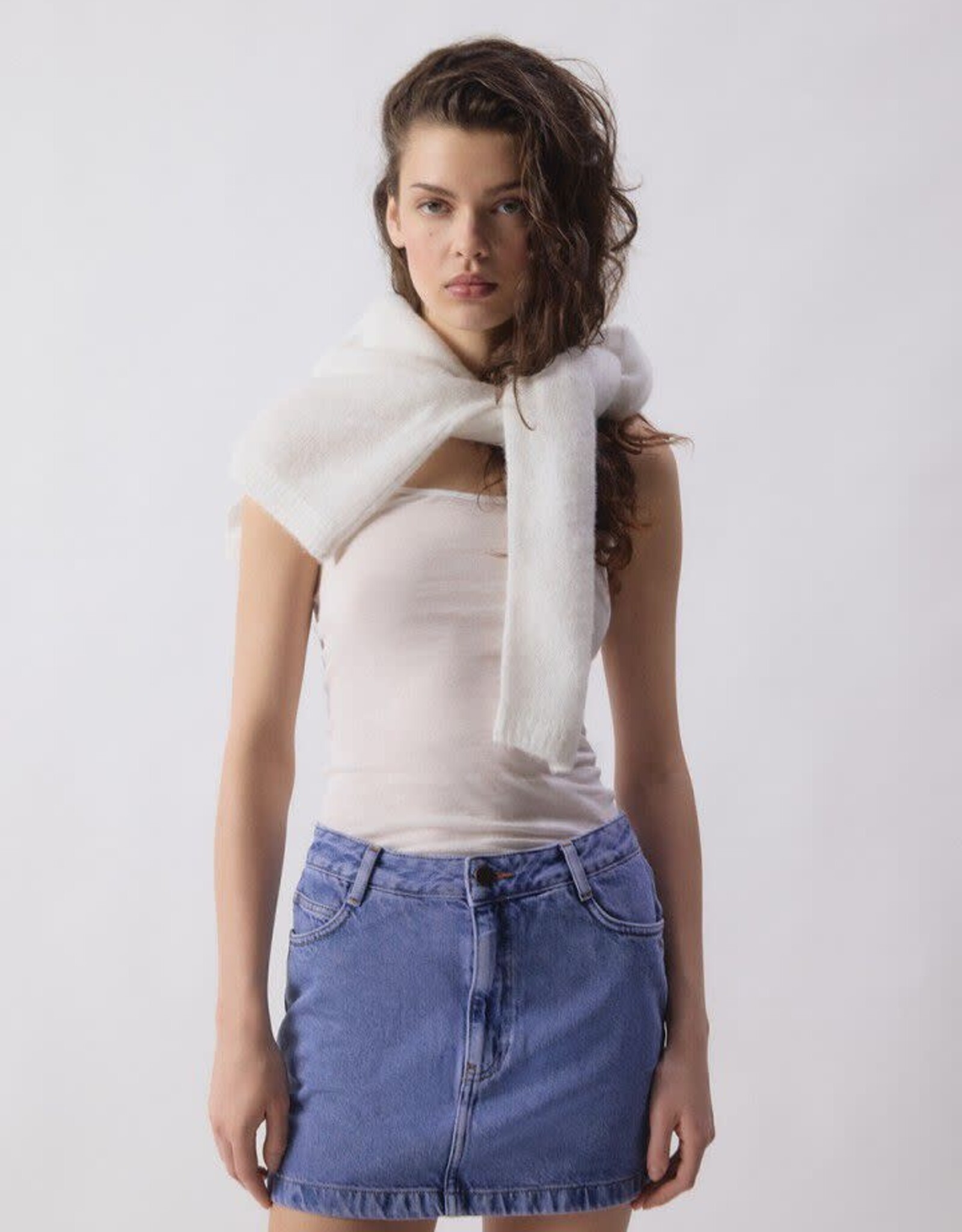 American Vintage Jeansrokje 'Joybird' - Pink Blue - Joy13G -  American Vintage