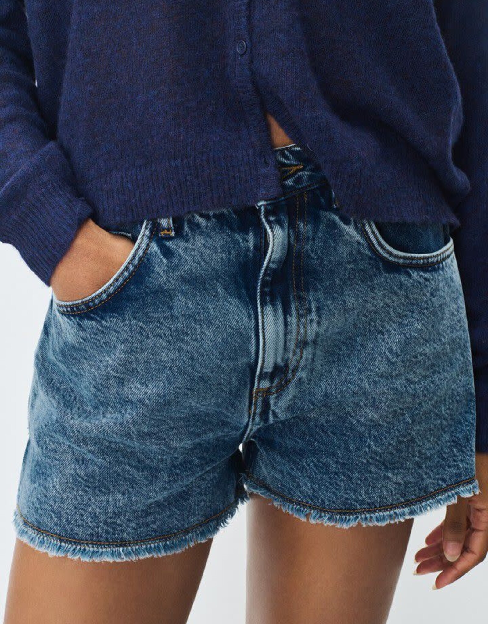 American Vintage Jeans Short 'Joybird' - Stone - Joy09A -  American Vintage