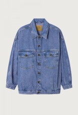 American Vintage Jeansvest 'Joybird' - Pink Blue - Joy16M -  American Vintage