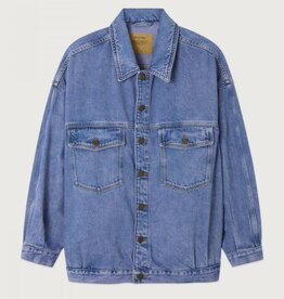 American Vintage Jeansvest 'Joybird' - Pink Blue - Joy16M -  American Vintage