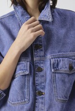 American Vintage Jeansvest 'Joybird' - Pink Blue - Joy16M -  American Vintage