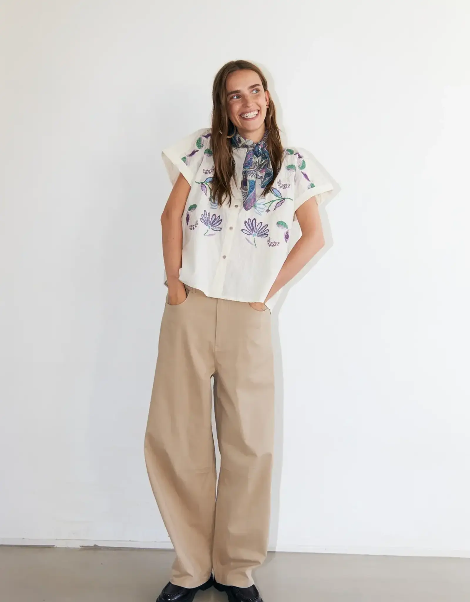 Lollys Laundry Blouse 'Mya' - Creme - Lollys Laundry