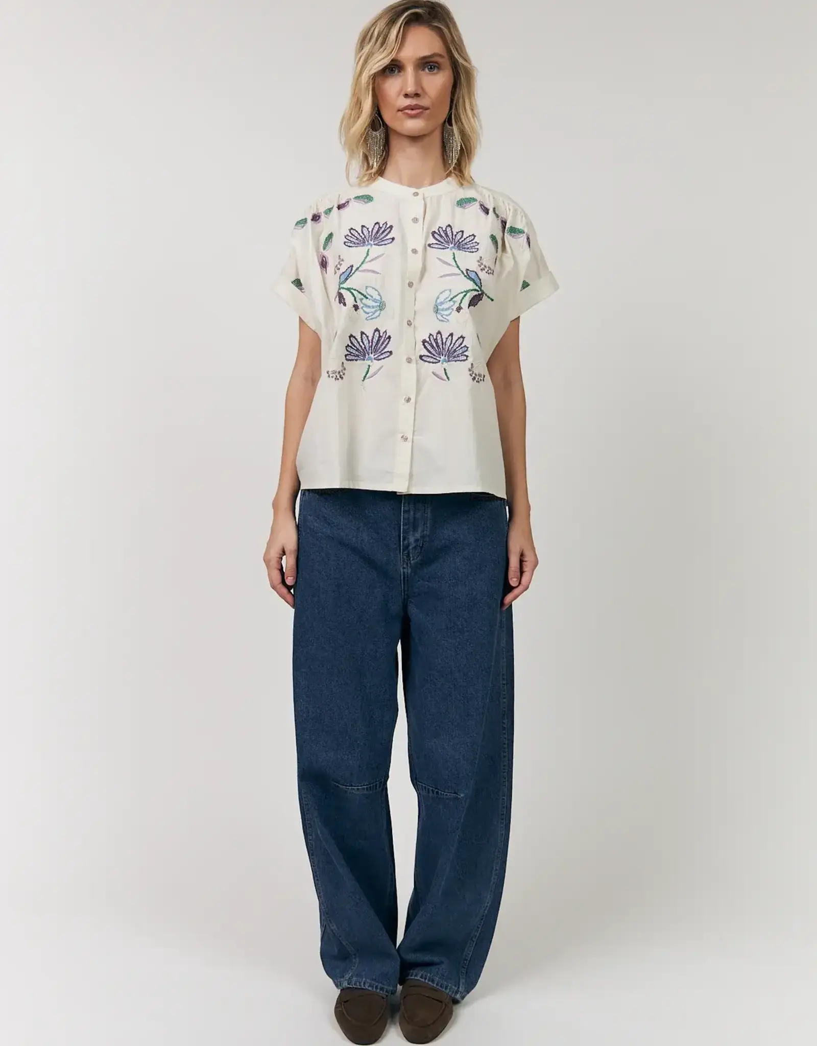 Lollys Laundry Blouse 'Mya' - Creme - Lollys Laundry