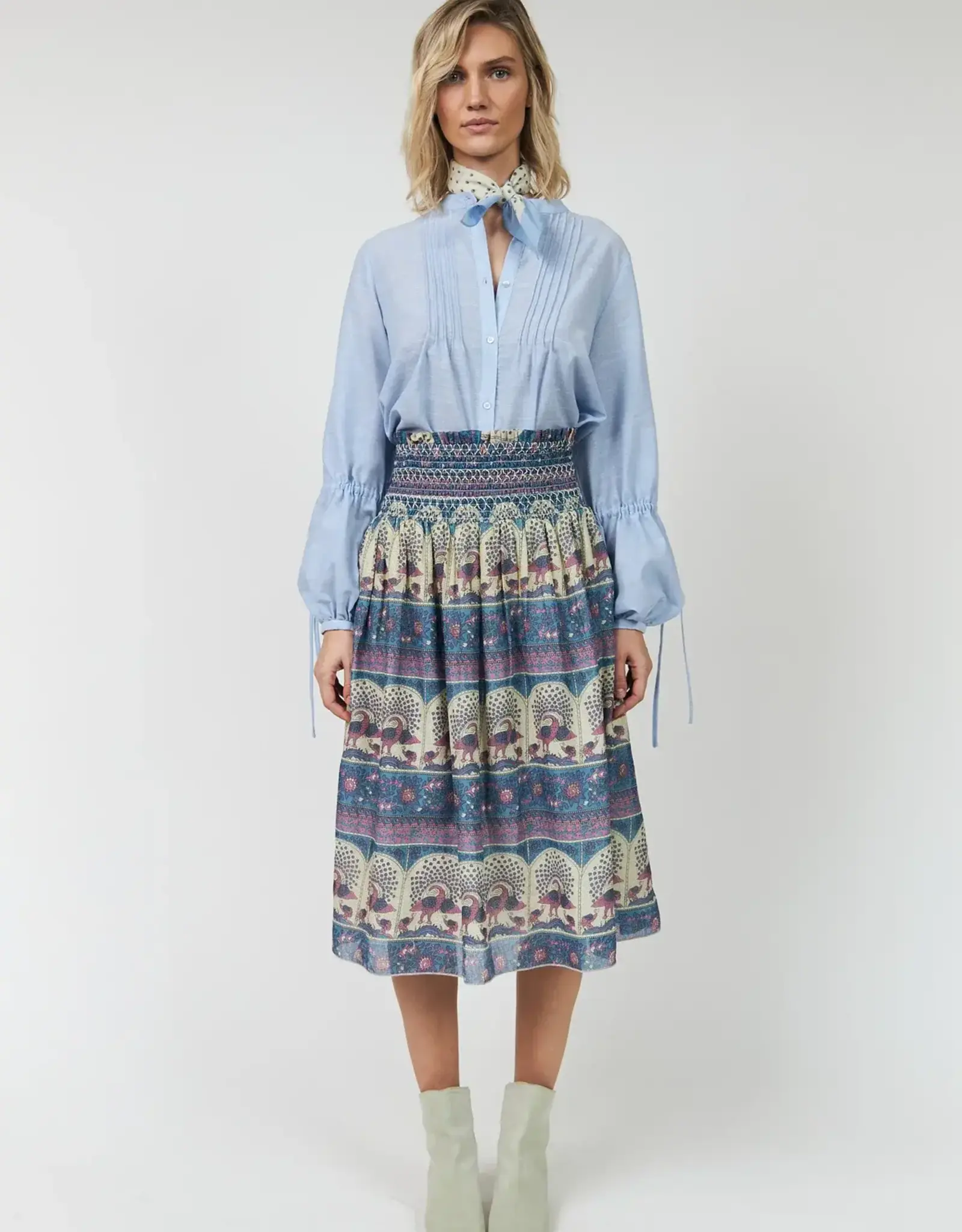 Lollys Laundry Blouse 'Lanna' - Light Blue - Lollys Laundry