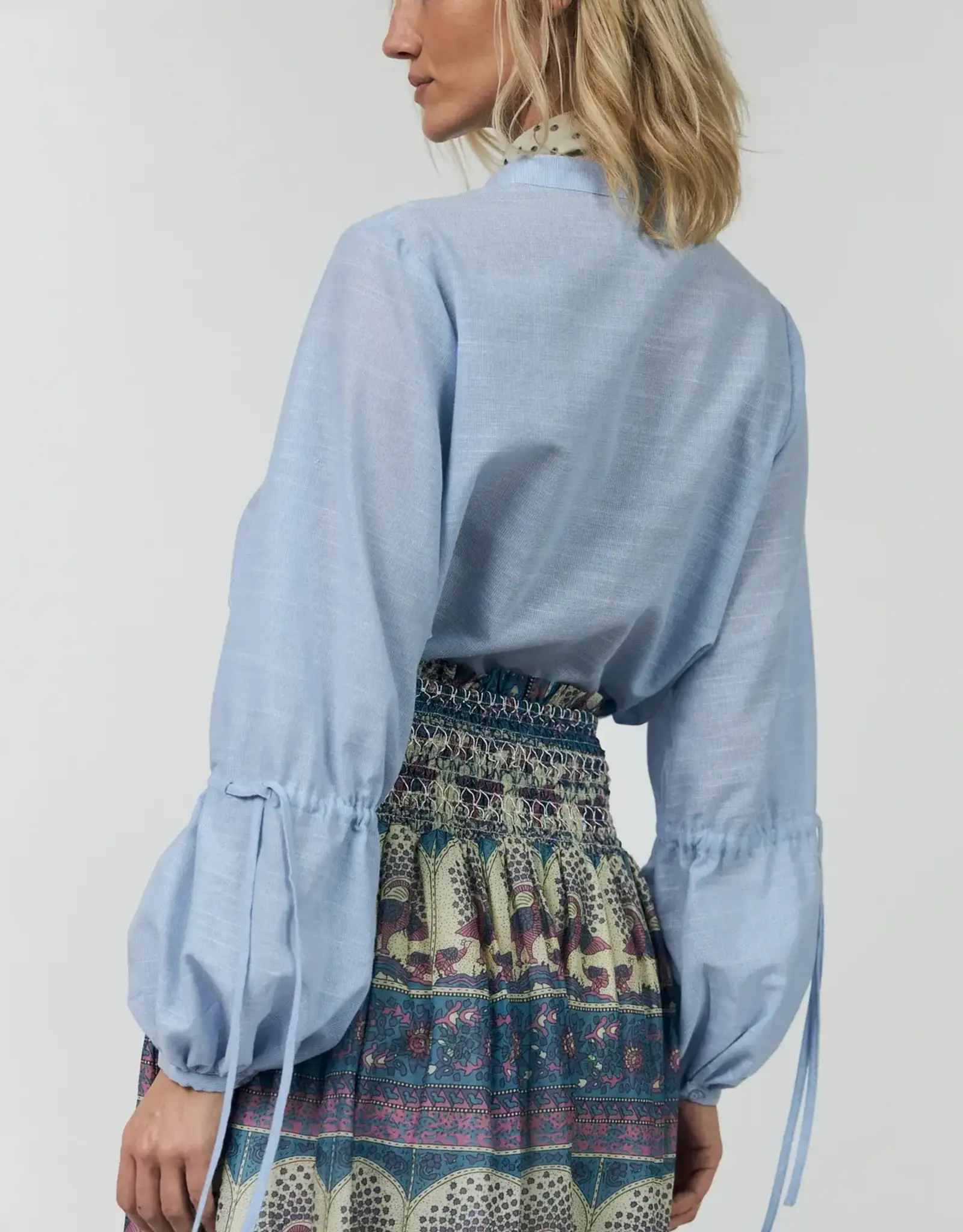 Lollys Laundry Blouse 'Lanna' - Light Blue - Lollys Laundry