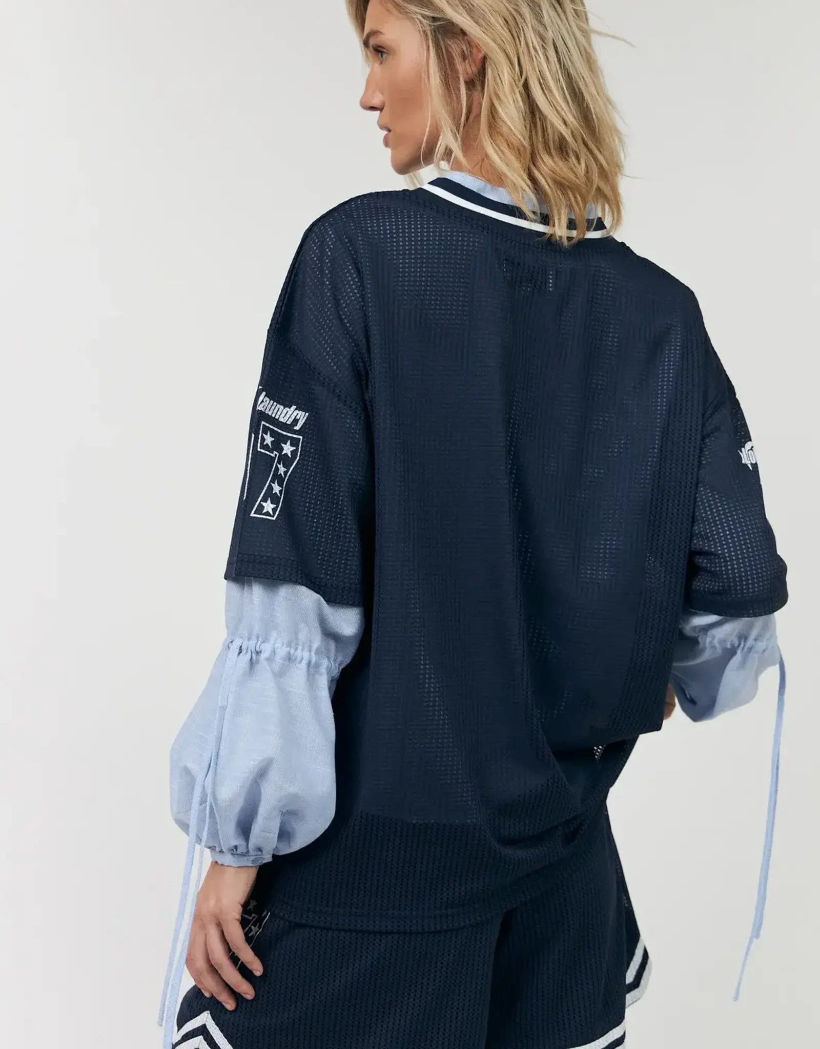 Lollys Laundry Sports Tee 'Kamilla' - Dark Blue - Lollys Laundry