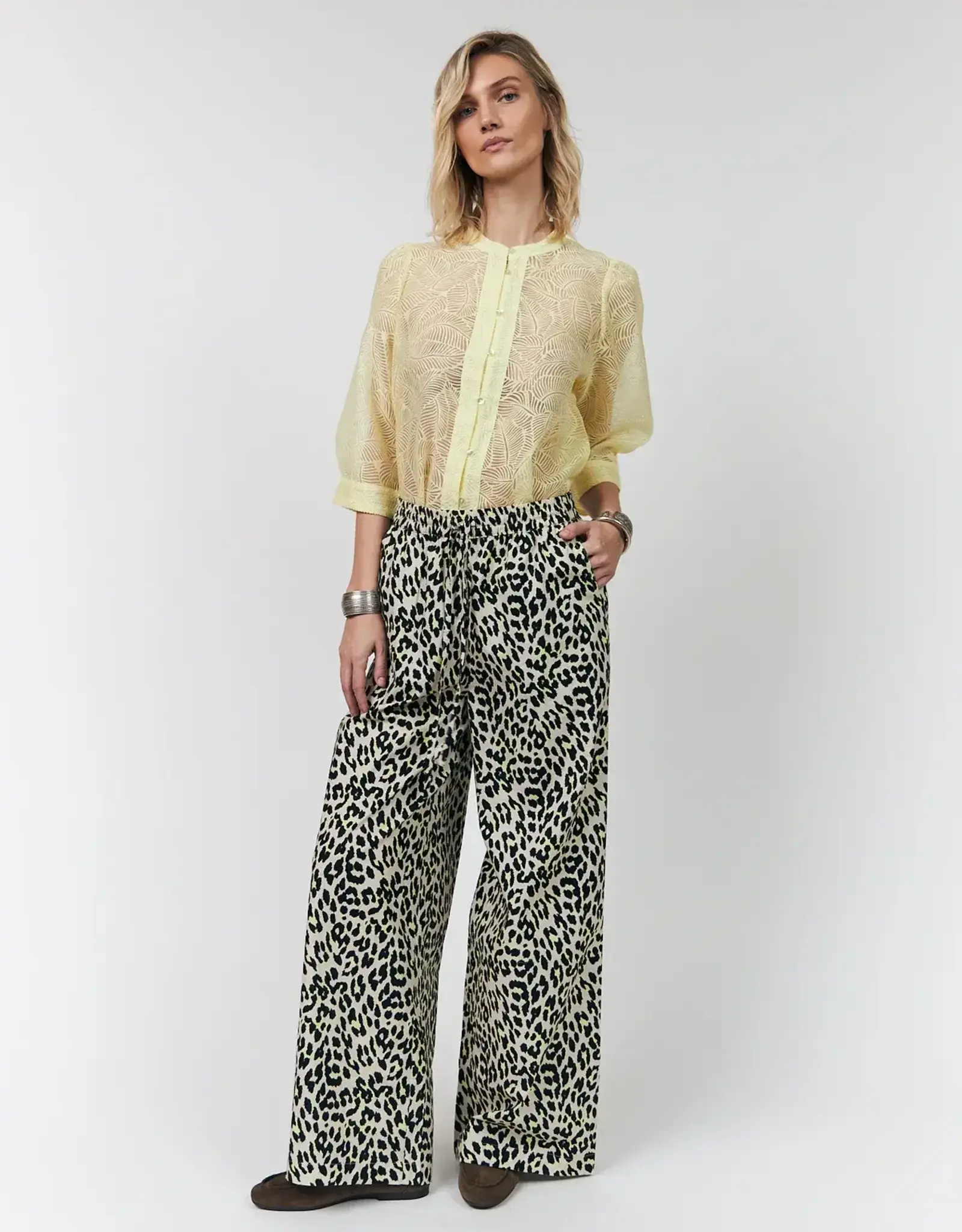Lollys Laundry Blouse 'Bono' - Light Yellow - Lollys Laundry