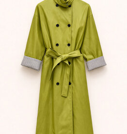 The Golden House Lum Trench 'Leah' - Verde Olive