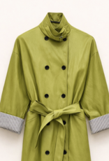 The Golden House Lum Trench 'Leah' - Verde Olive
