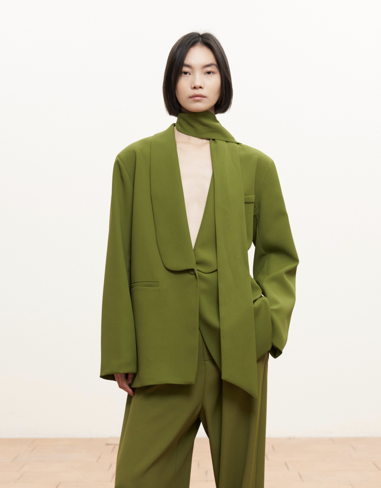 The Golden House Lum Blazer 'Indra' - Olive