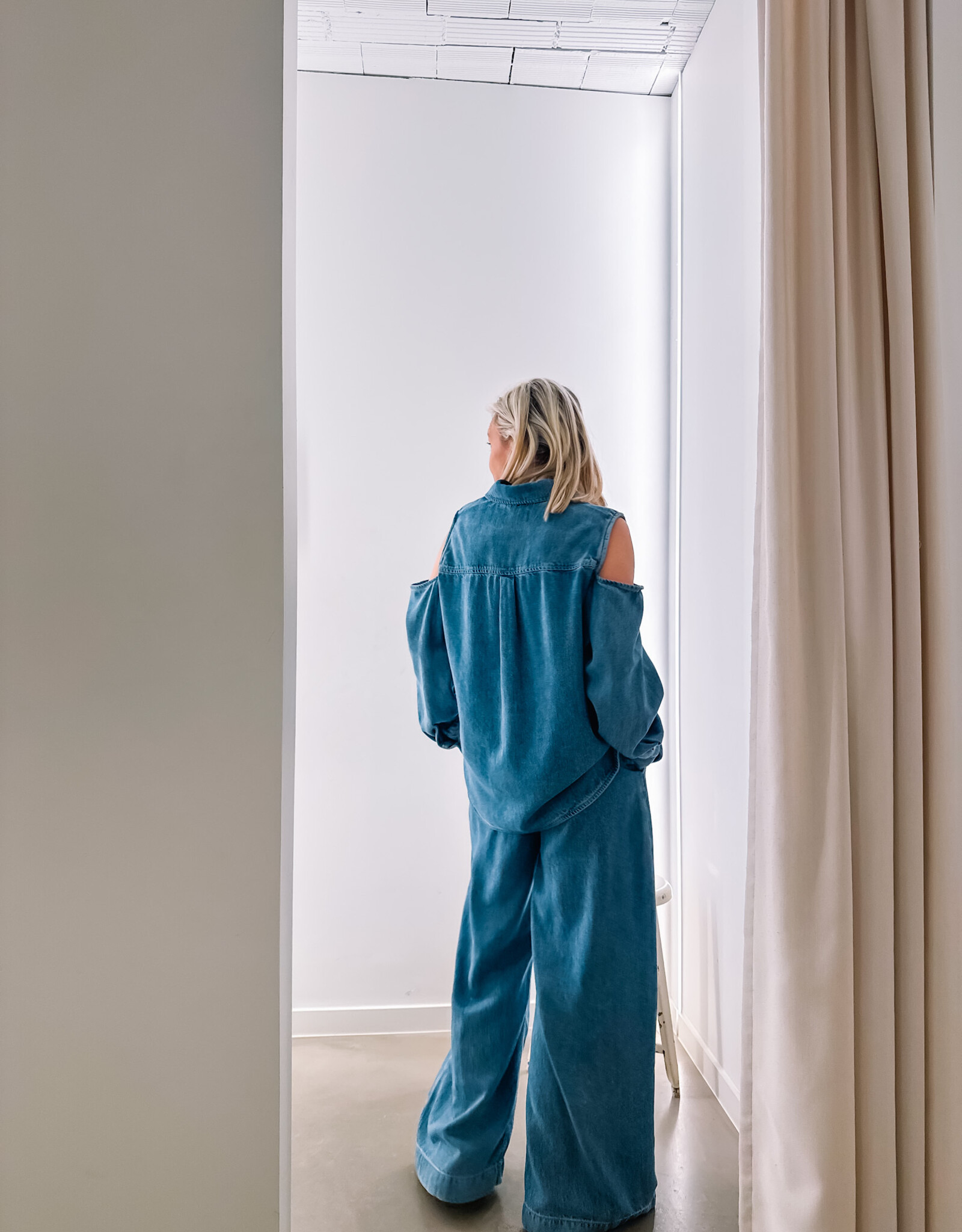 Catwalk Junkie Broek Denim 'Jogger' - Blue - Catwalk Junkie