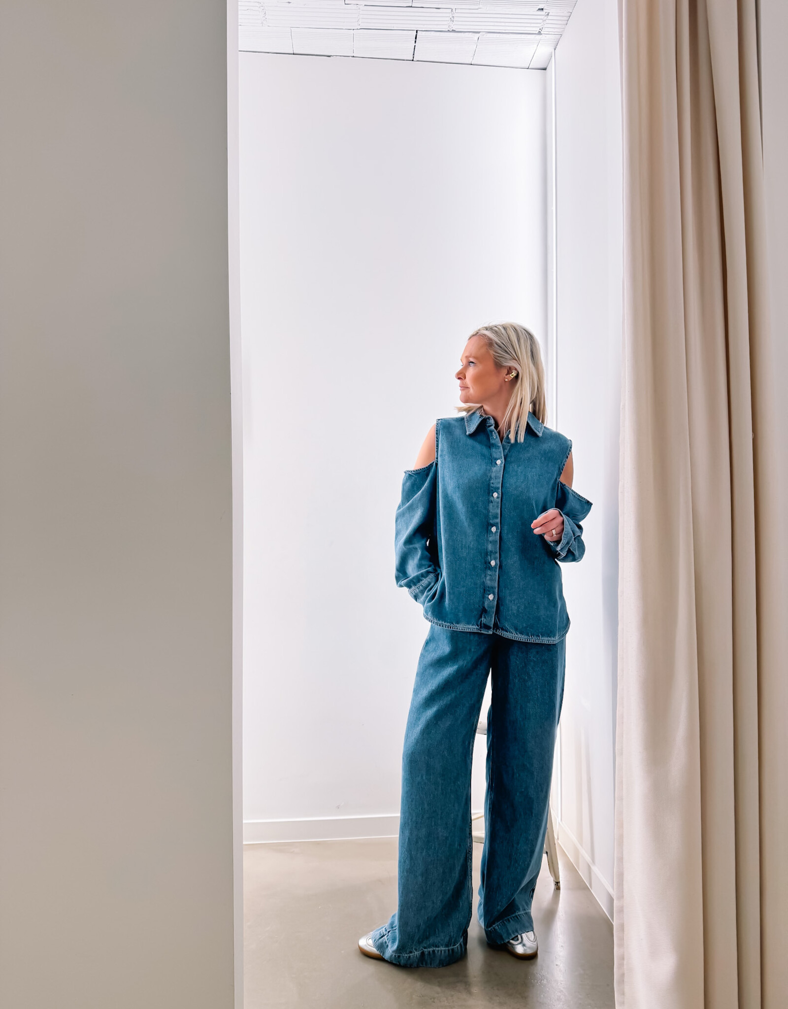 Catwalk Junkie Broek Denim 'Jogger' - Blue - Catwalk Junkie