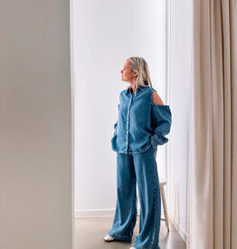 Catwalk Junkie Broek Denim 'Jogger' - Blue - Catwalk Junkie