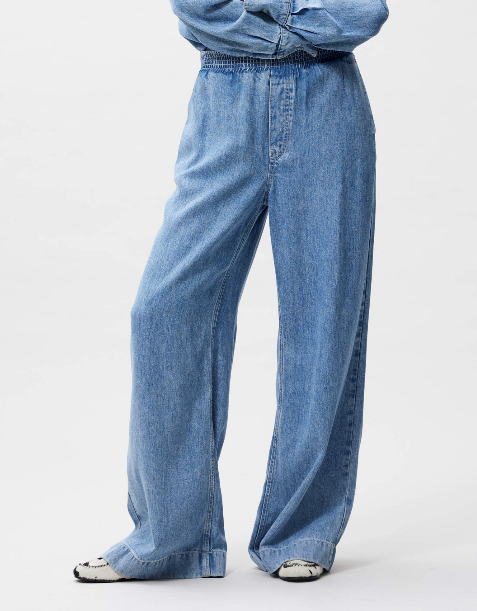 Catwalk Junkie Broek Denim 'Jogger' - Blue - Catwalk Junkie