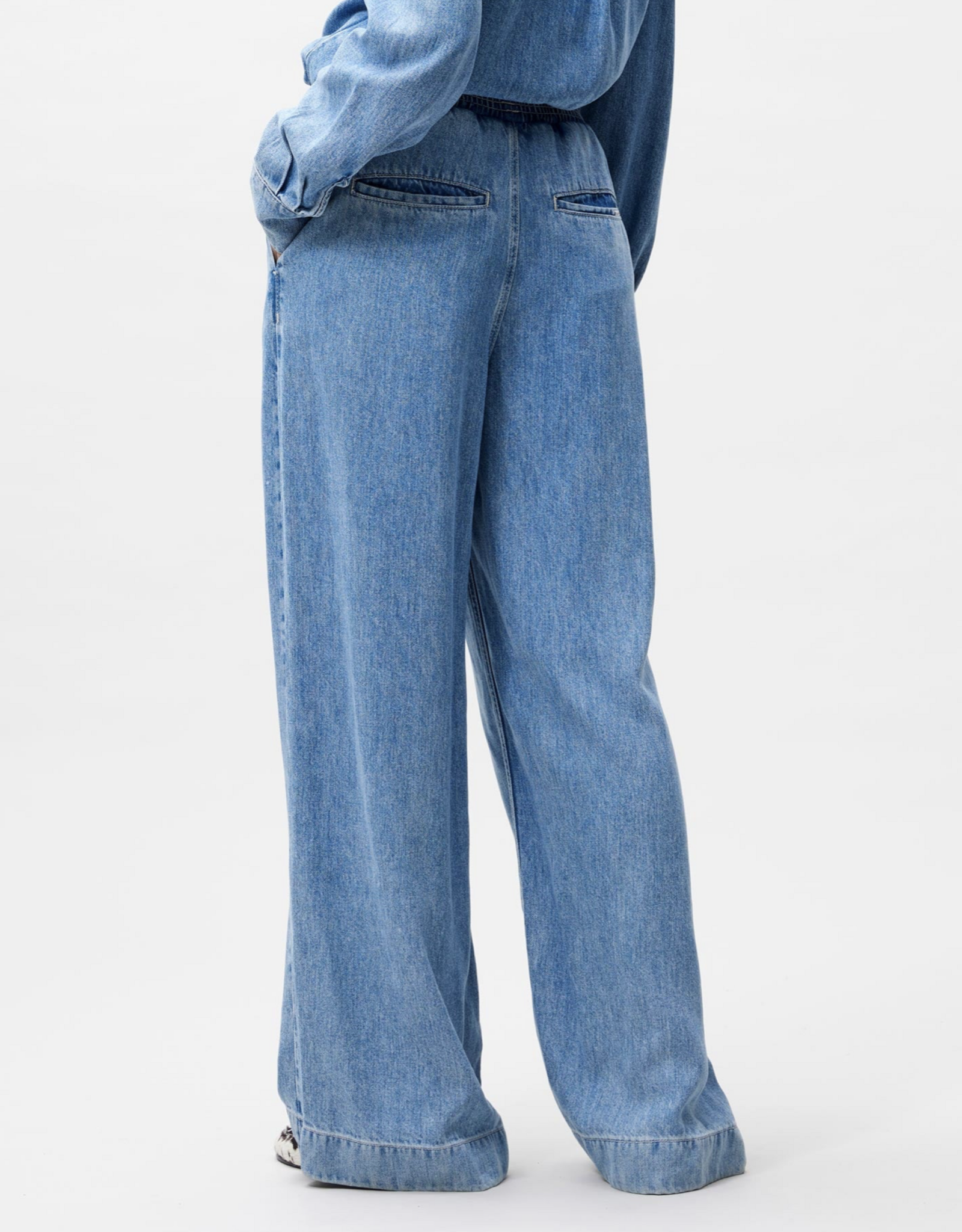 Catwalk Junkie Broek Denim 'Jogger' - Blue - Catwalk Junkie