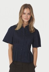 Blouse Poplin 'Balara' - Navy - Neo Noir