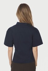 Blouse Poplin 'Balara' - Navy - Neo Noir