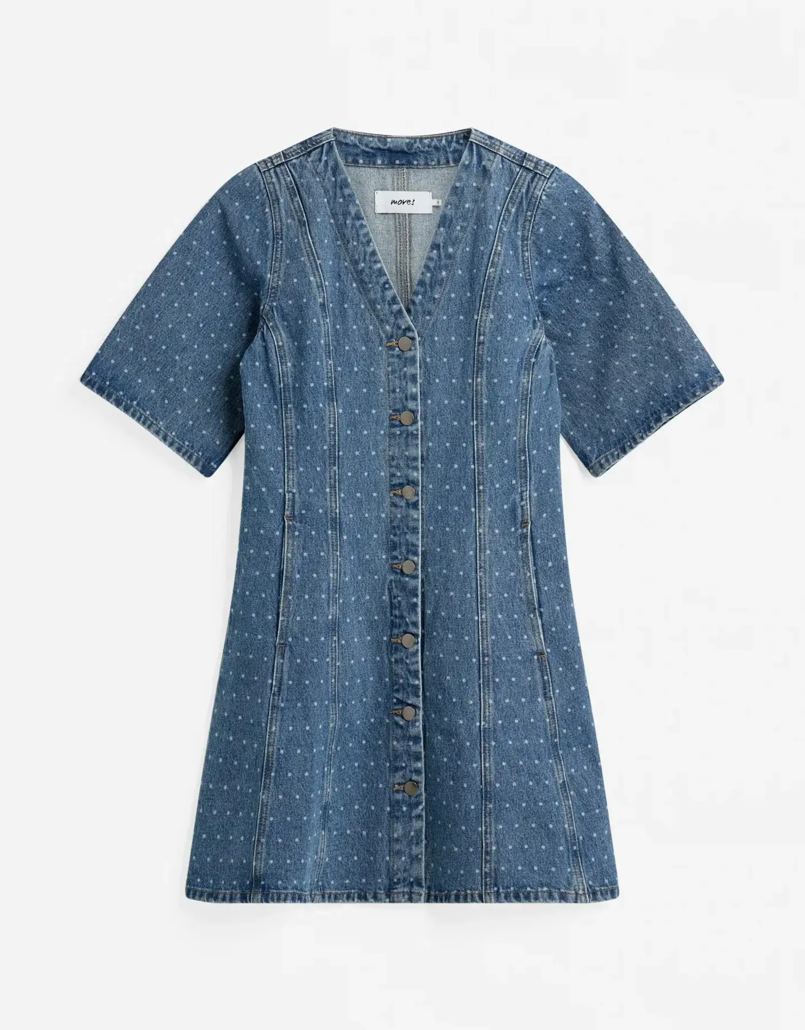 Moves Jurk 'Miriami' - Medium Blue - Moves