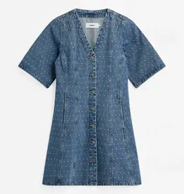 Moves Jurk 'Miriami' - Medium Blue - Moves