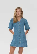 Moves Jurk 'Miriami' - Medium Blue - Moves