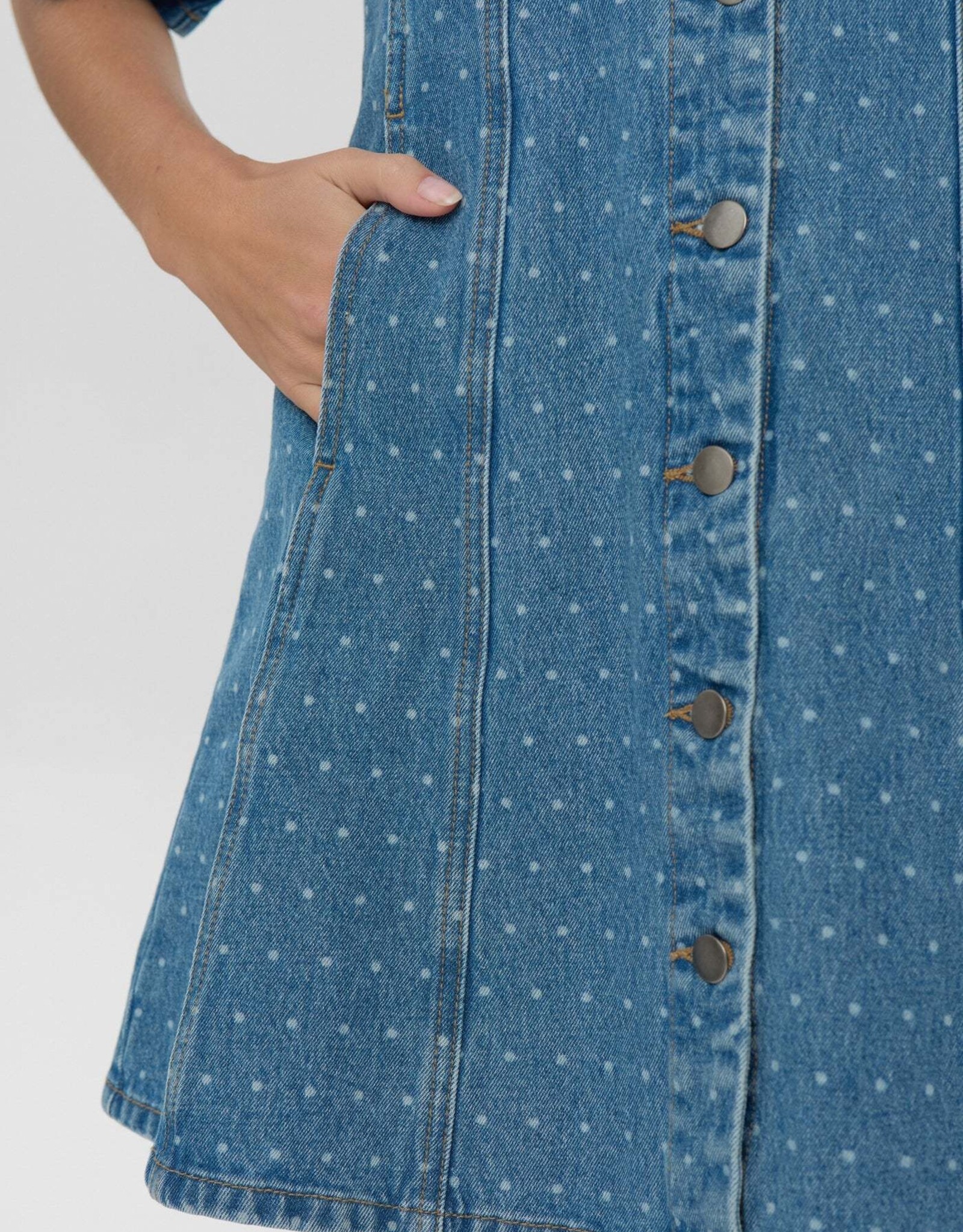 Moves Jurk 'Miriami' - Medium Blue - Moves