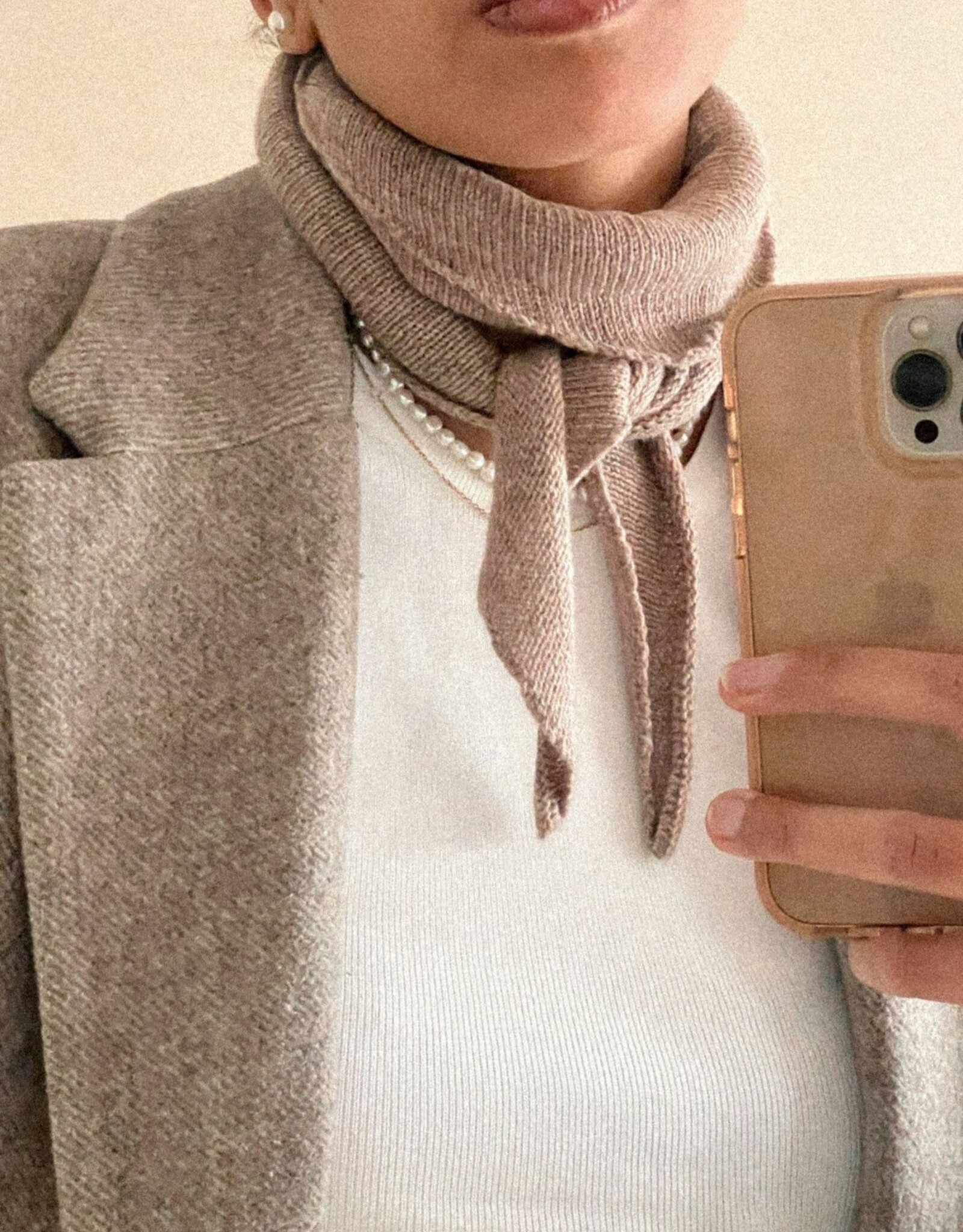 Sjaaltje 'Misty' - Beige Melange - Neo Noir - One Size