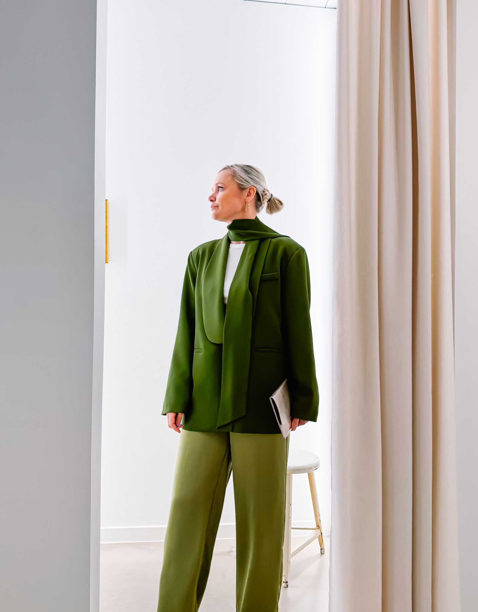 The Golden House Lum Blazer 'Indra' - Olive