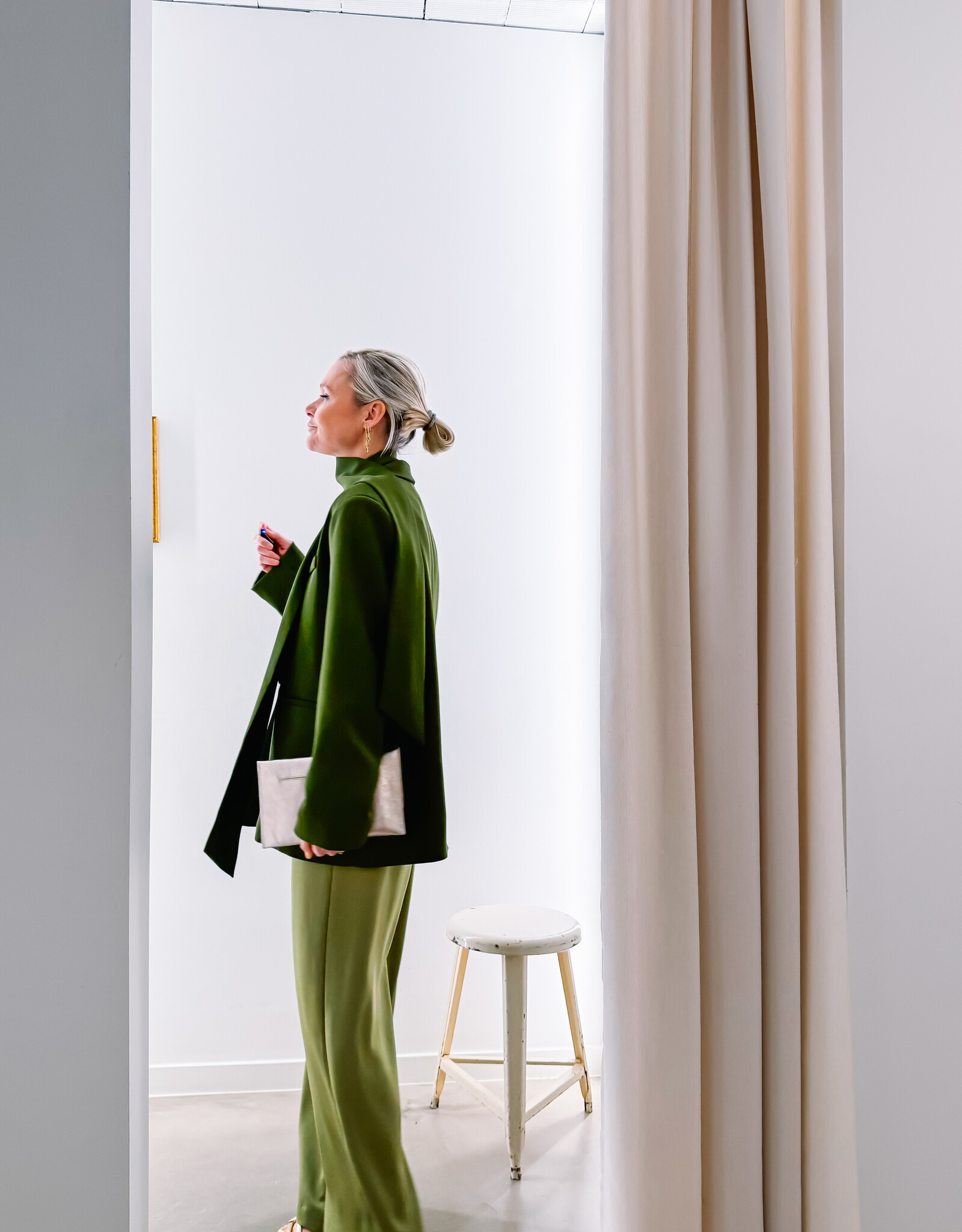 The Golden House Lum Blazer 'Indra' - Olive