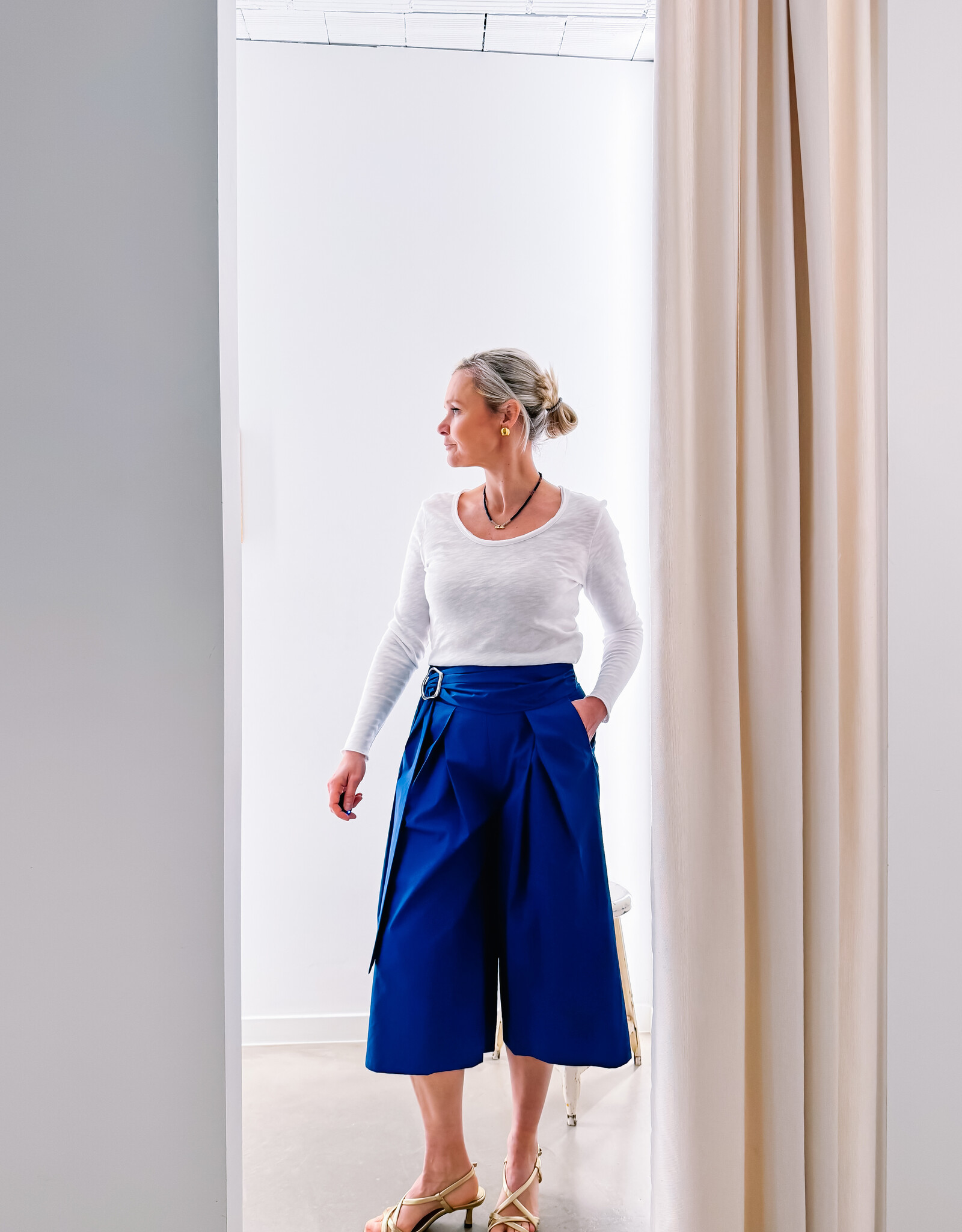 The Golden House Lum Bermuda 'Izzy' - Electrique Blue