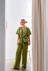 Blouse Heavy Sateen 'Casadia' - Sage Green - Neo Noir