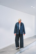 The Tiny Big Sister Blazer 'Striped Twill' - Navy - The Tiny Big Sister