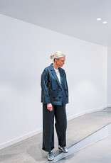 The Tiny Big Sister Blazer 'Striped Twill' - Navy - The Tiny Big Sister