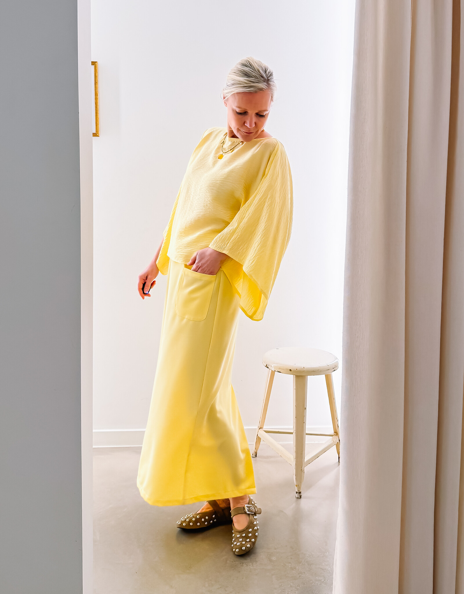 Bô-Dôme Blouse 'Eve' - Yellow  - Bô-Dôme