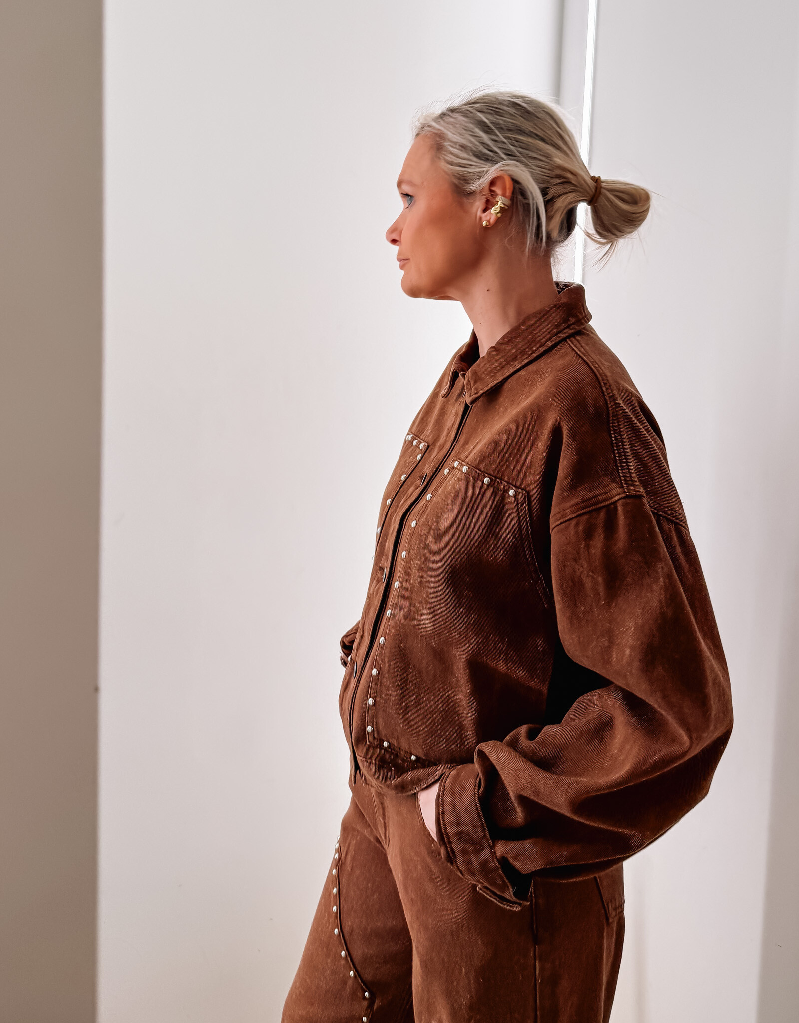 Refined Department Jacket 'Honni' - Brown - Refined Department