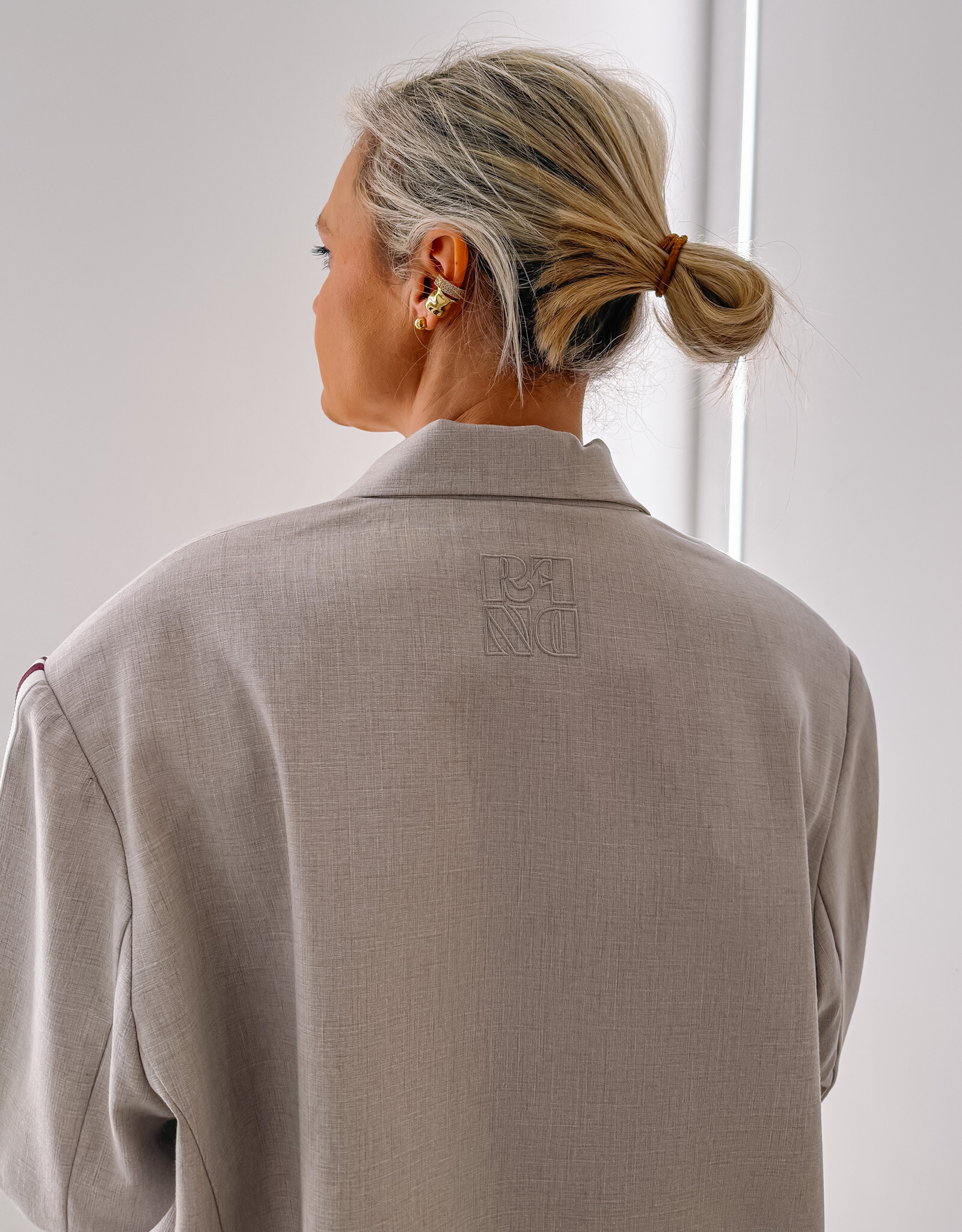 Refined Department Blazer Cropped 'Jackie' - Creamy White - Refined Department