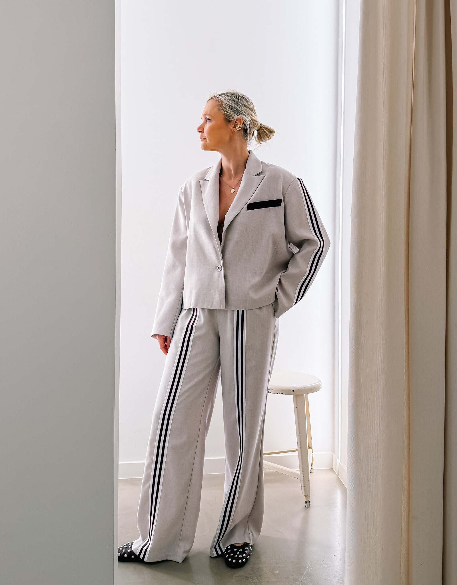 Refined Department Broek 'Tyra' - Creamy White - Refined Department