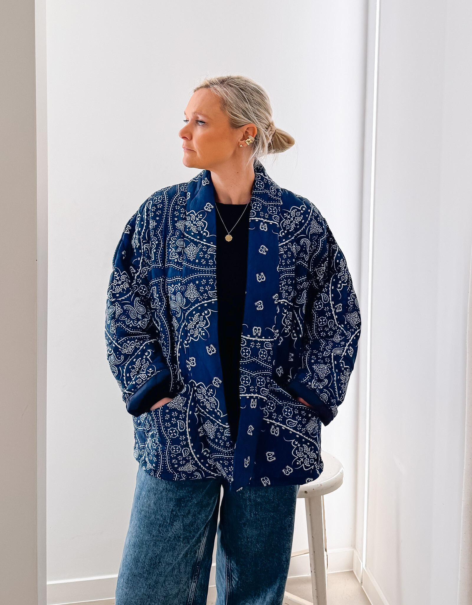 Aokyanos Kimono 'Chicago 04' - Navy - Aokyanos TU