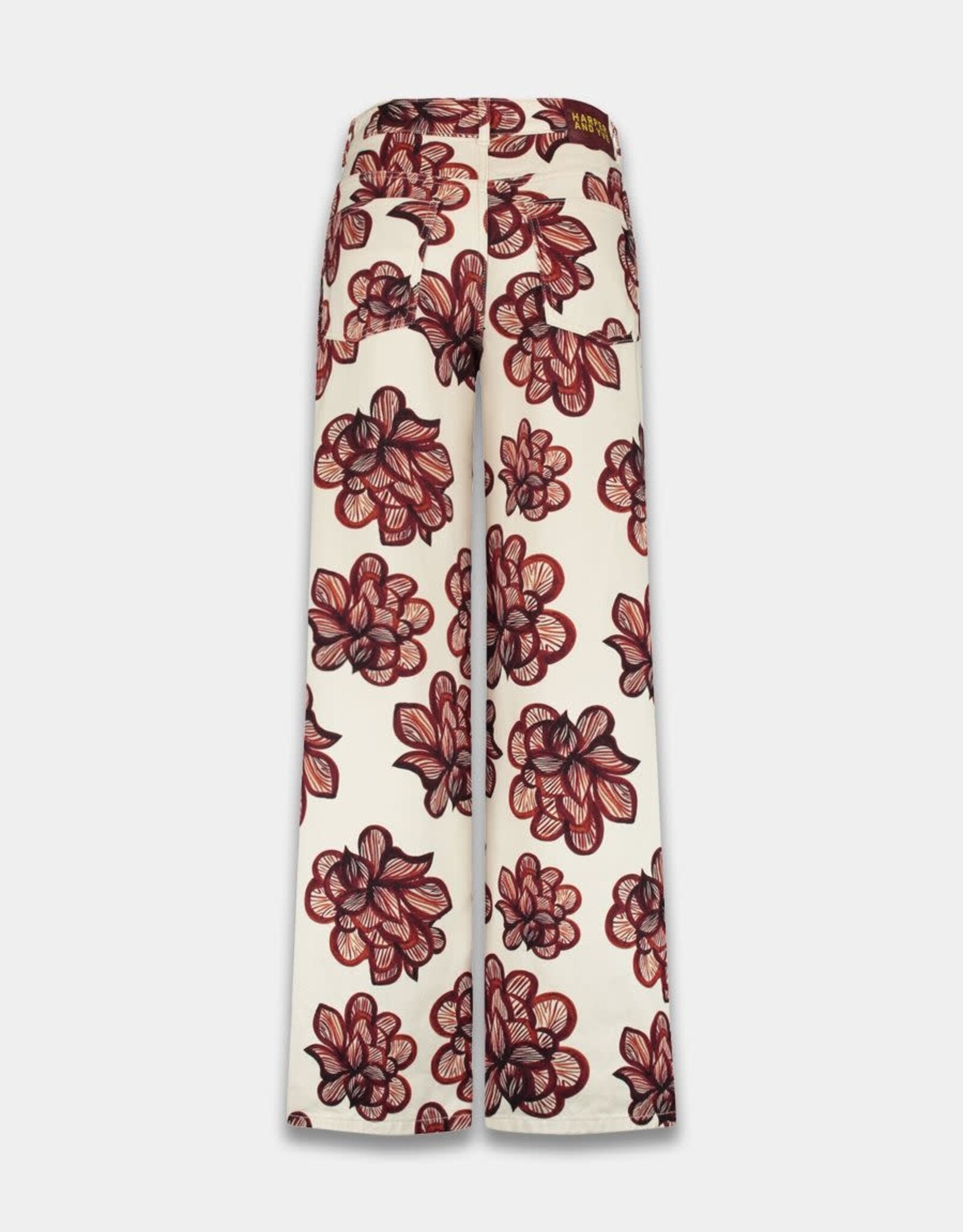Harper&Yve Jeans 'Mayra' - Dessert Flower Ecru  - Harper&Yve