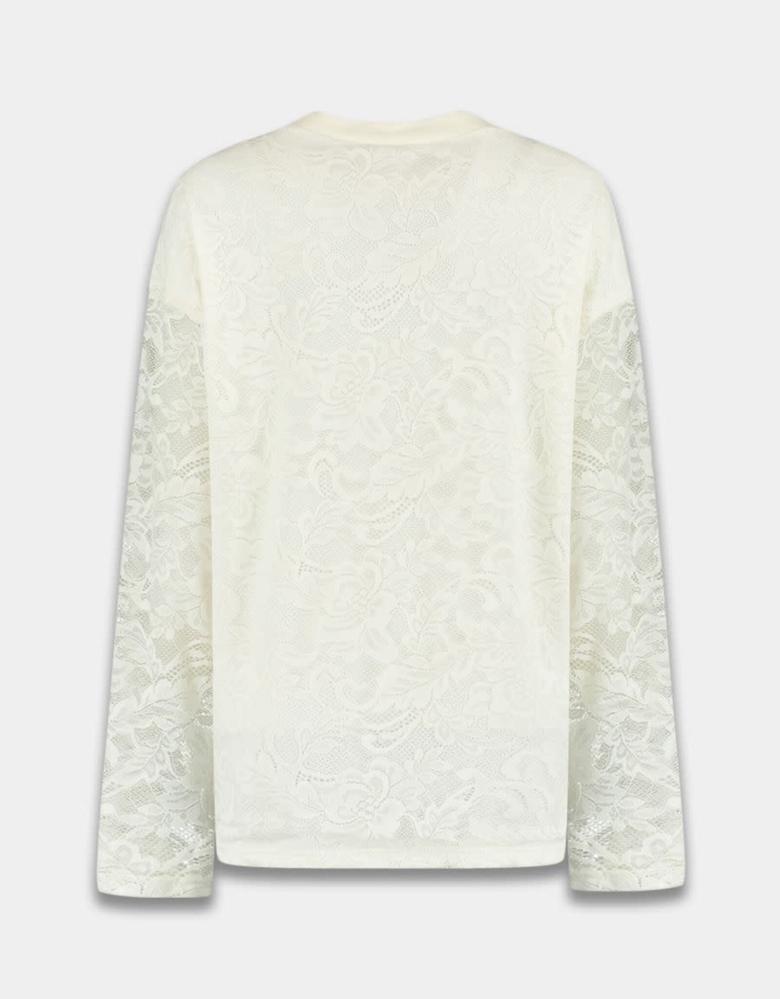 Harper&Yve T-Shirt Lace Sleeve 'Elana' - Ecru - Harper&Yve