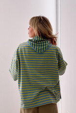 The Golden House Mom T-Shirt Met Sjaaltje 'Rox' - Lemon/Blue TU