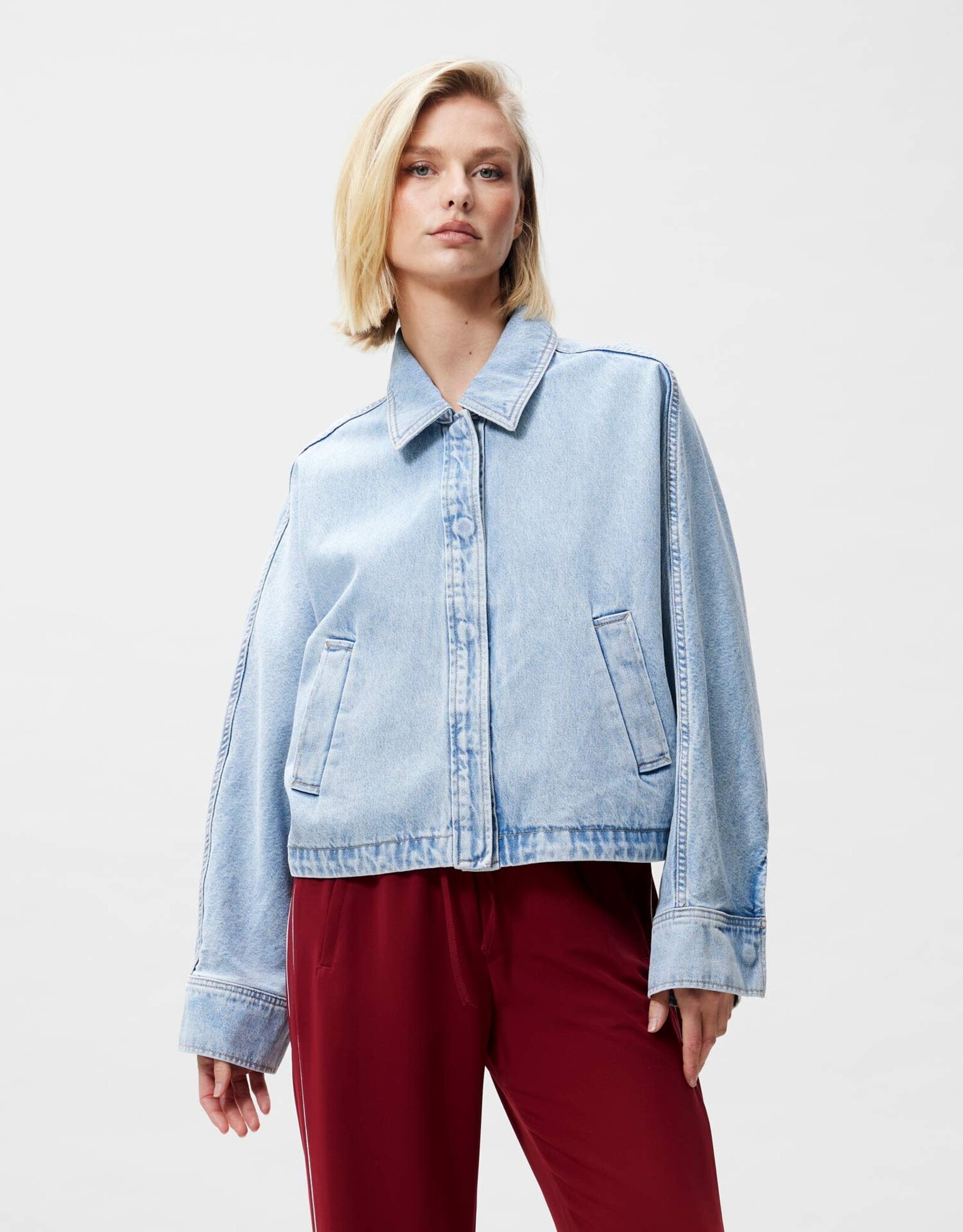 Catwalk Junkie Jacket Denim  'Batsleeve' - Blue - Catwalk Junkie