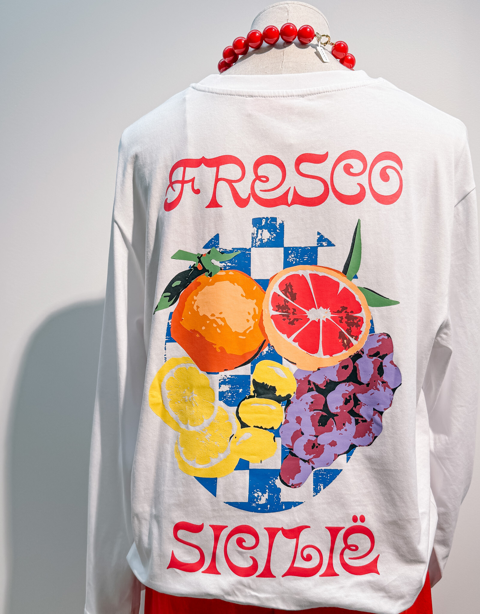 Studio Amaya T-Shirt Long Sleeve 'Riven' - White - Studio Amaya