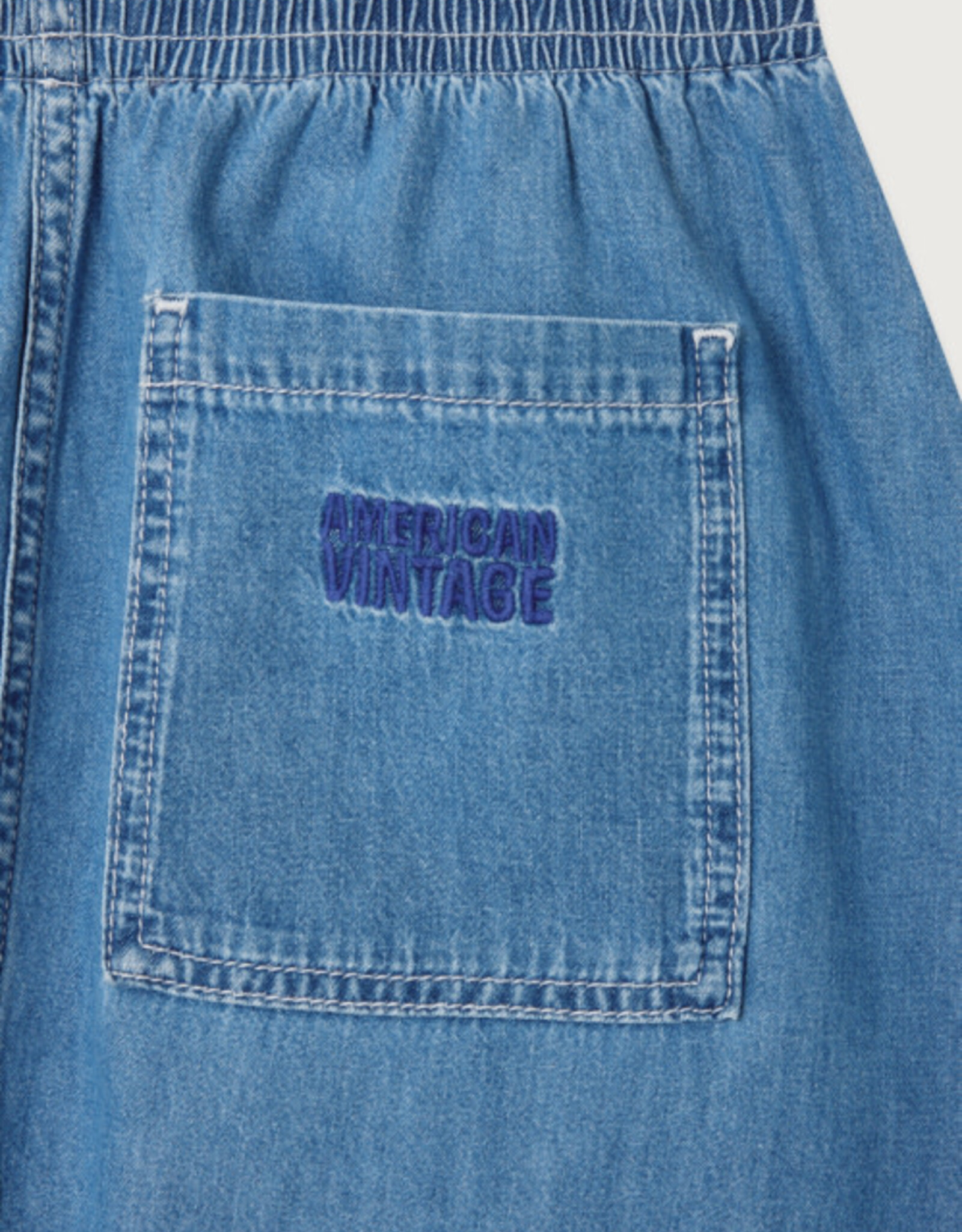 American Vintage Rok 'Izeway' - Medium Blue - Ize13A - American Vintage