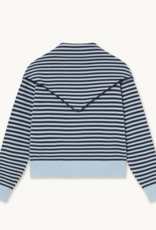 The Tiny Big Sister Cardigan Scarf Neck 'Lara' - Pretty Blue/Navy - The Tiny Big Sister