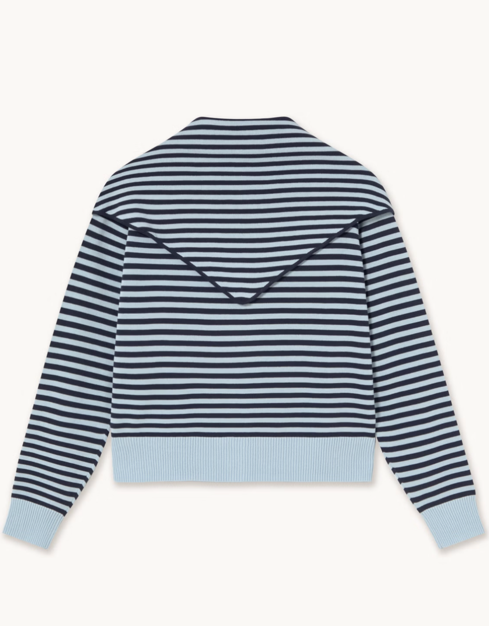 The Tiny Big Sister Cardigan Scarf Neck 'Lara' - Pretty Blue/Navy - The Tiny Big Sister