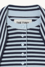 The Tiny Big Sister Cardigan Scarf Neck 'Lara' - Pretty Blue/Navy - The Tiny Big Sister