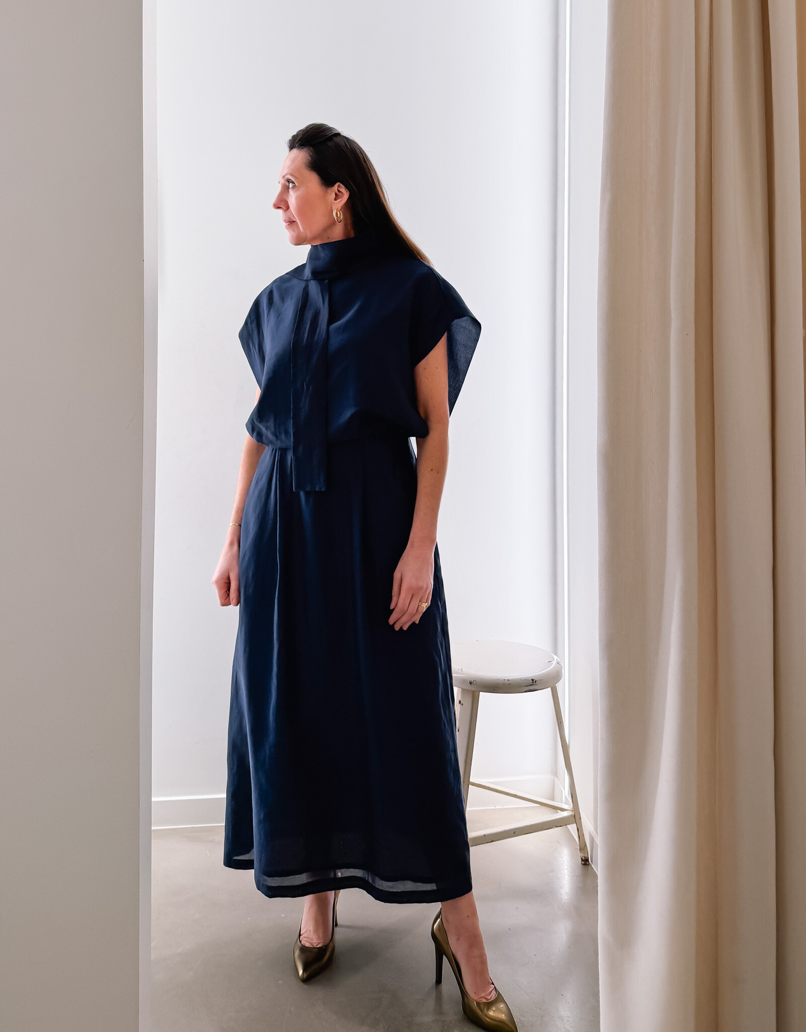 Bô-Dôme Jurk 'Robin' - Navy  - Bô-Dôme