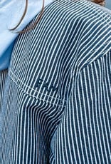 F.A.M. Hemd 'Salome' - Stripe Navy - LS83CO - F.A.M.