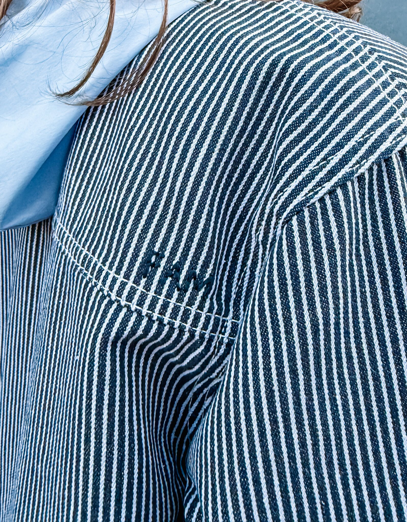 F.A.M. Hemd 'Salome' - Stripe Navy - LS83CO - F.A.M.