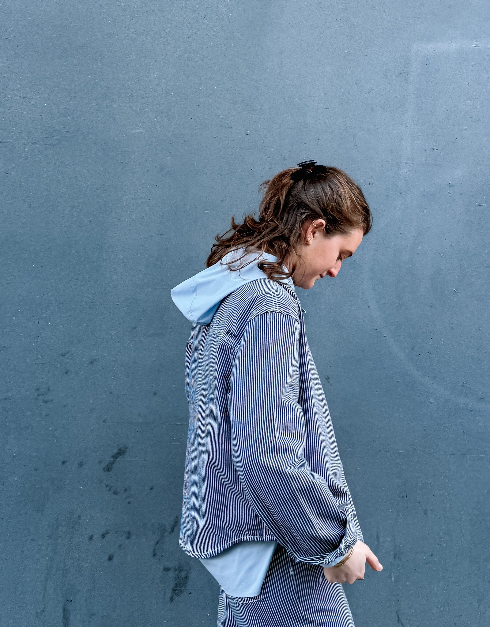 F.A.M. Hemd 'Salome' - Stripe Navy - LS83CO - F.A.M.